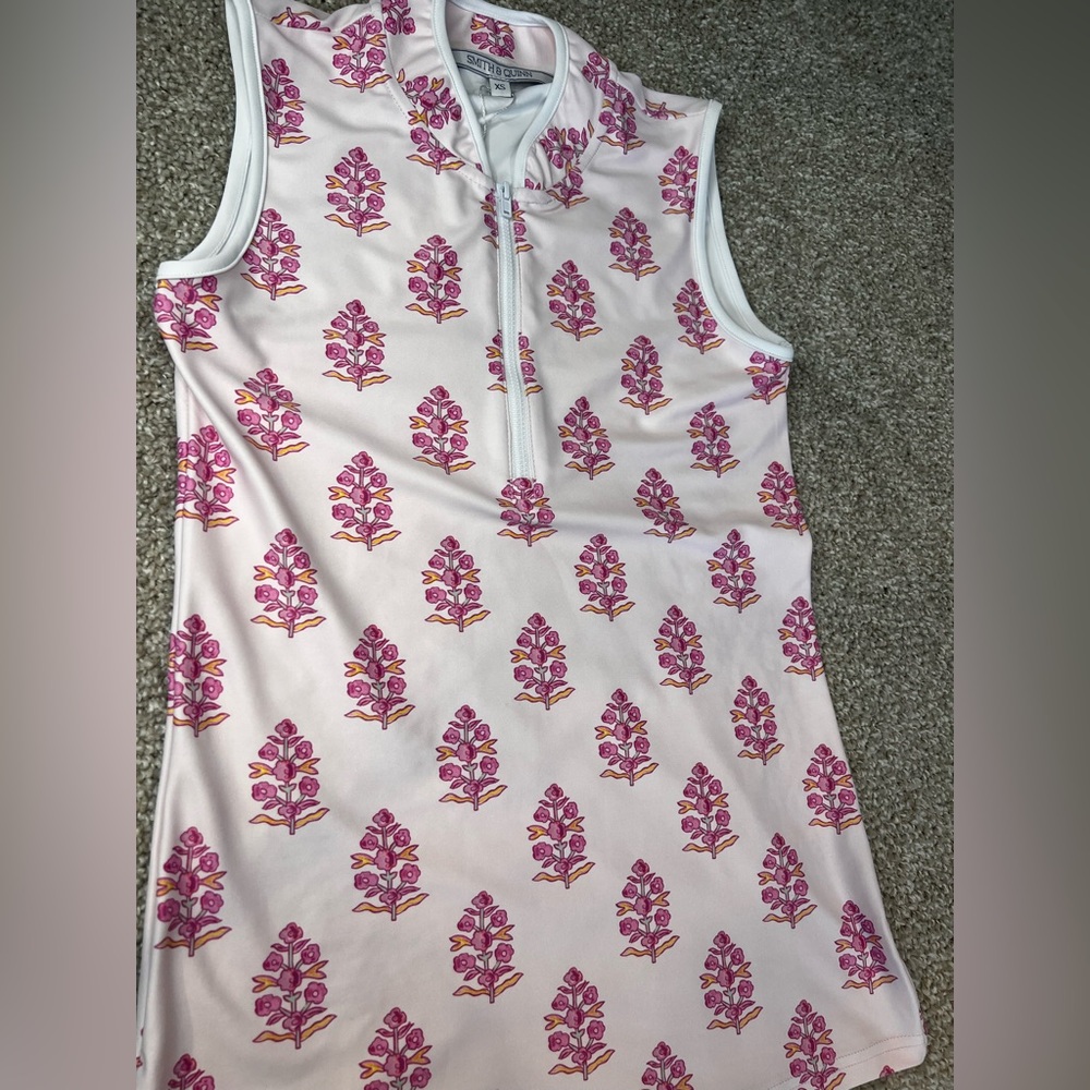 Floral Sleeveless Top with Pink Pattern